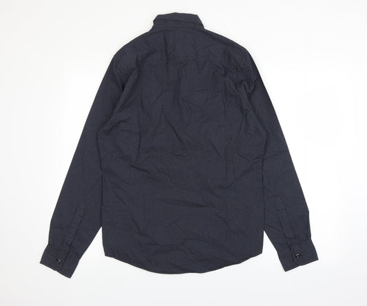 Urbndist Mens Blue    Dress Shirt Size S