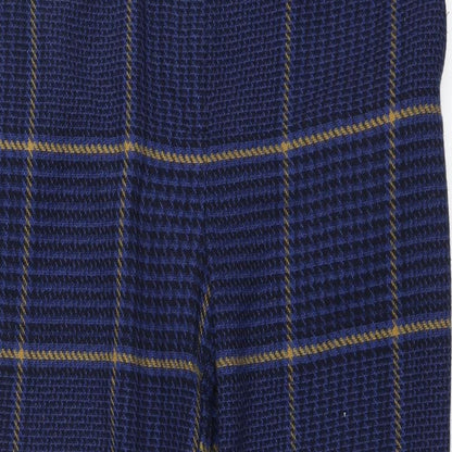 Womens UK Size 14 Marks and Spencer Regular Fit Dress Pants Blue Trousers