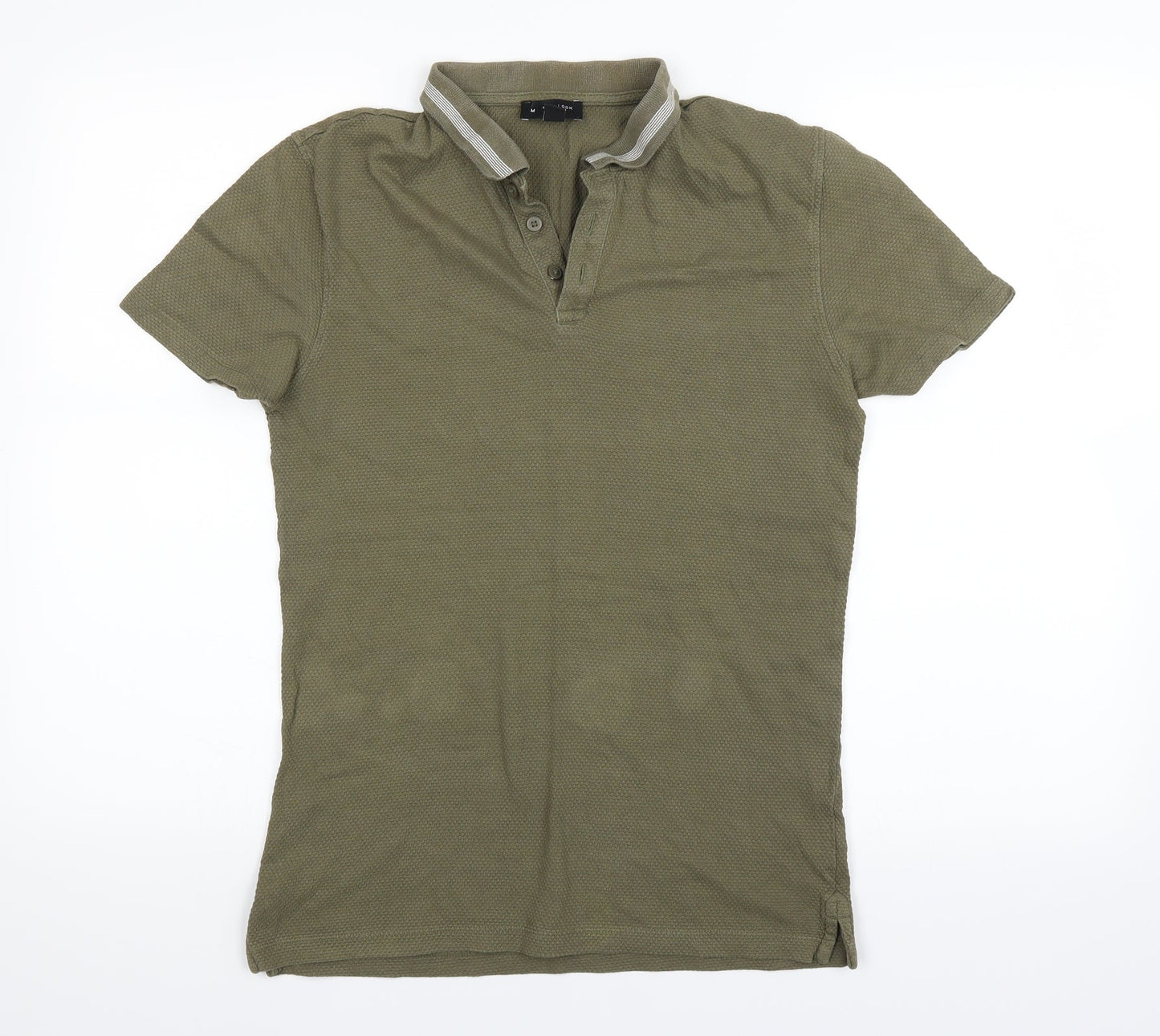 New Look Mens Green    Polo Size M