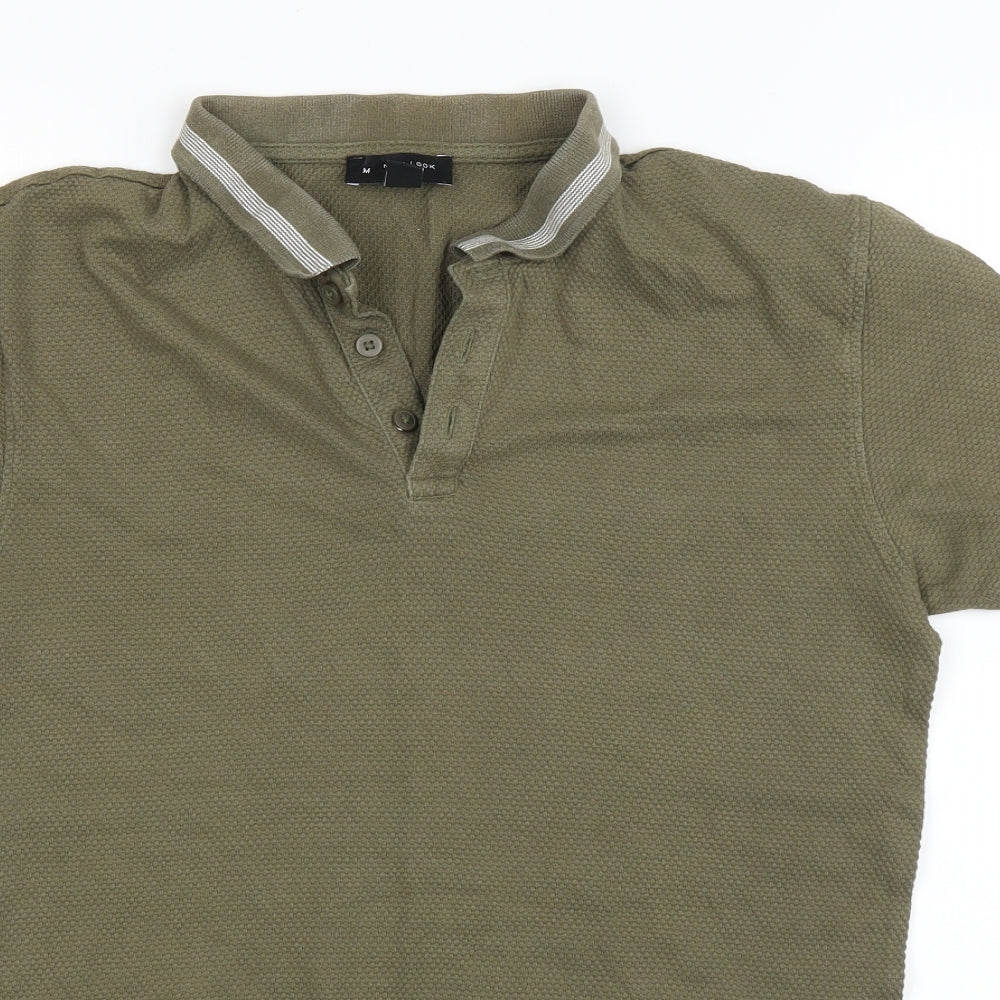 New Look Mens Green    Polo Size M