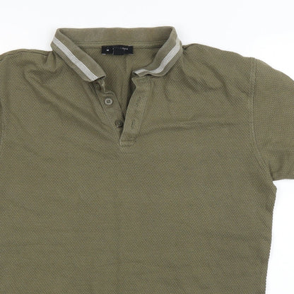 New Look Mens Green    Polo Size M