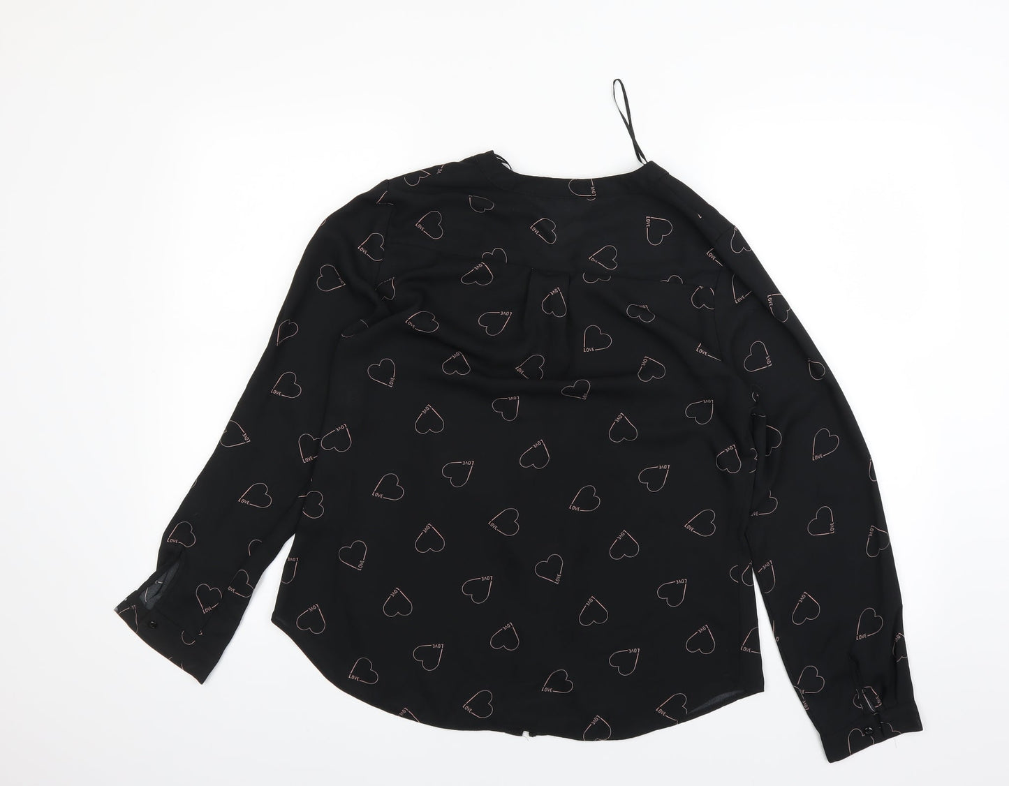 Papaya Womens Blue   Basic Button-Up Size 12