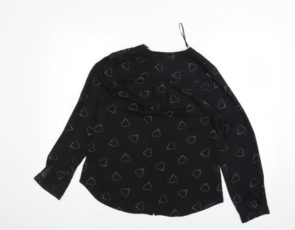 Papaya Womens Blue   Basic Button-Up Size 12