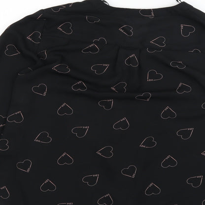 Papaya Womens Blue   Basic Button-Up Size 12