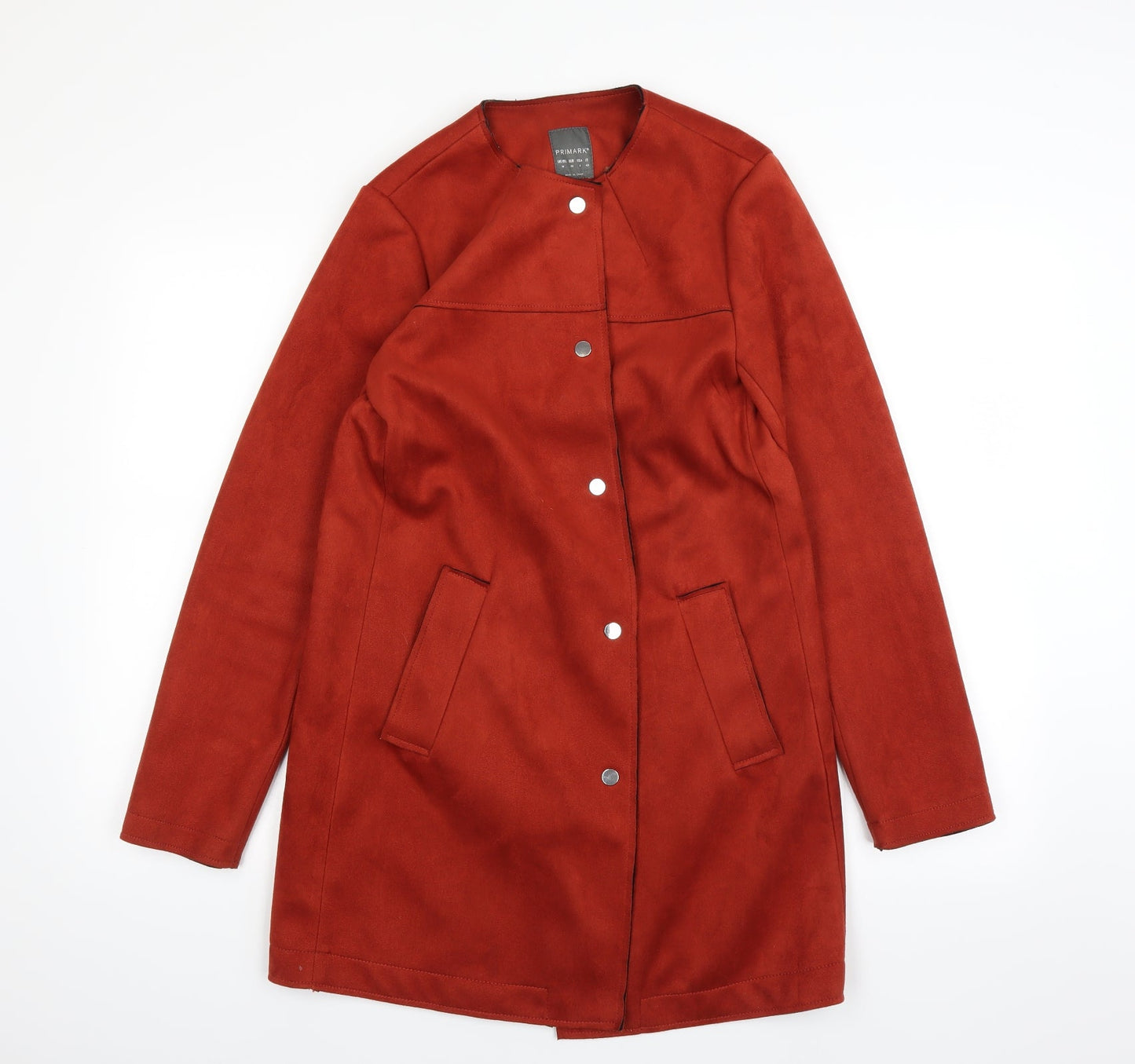 Primark Womens Orange   Overcoat Coat Size 12