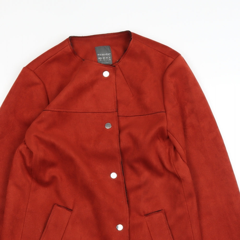 Primark Womens Orange   Overcoat Coat Size 12