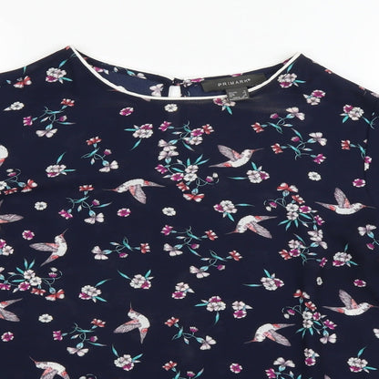 Primark Womens Blue   Basic Blouse Size 6