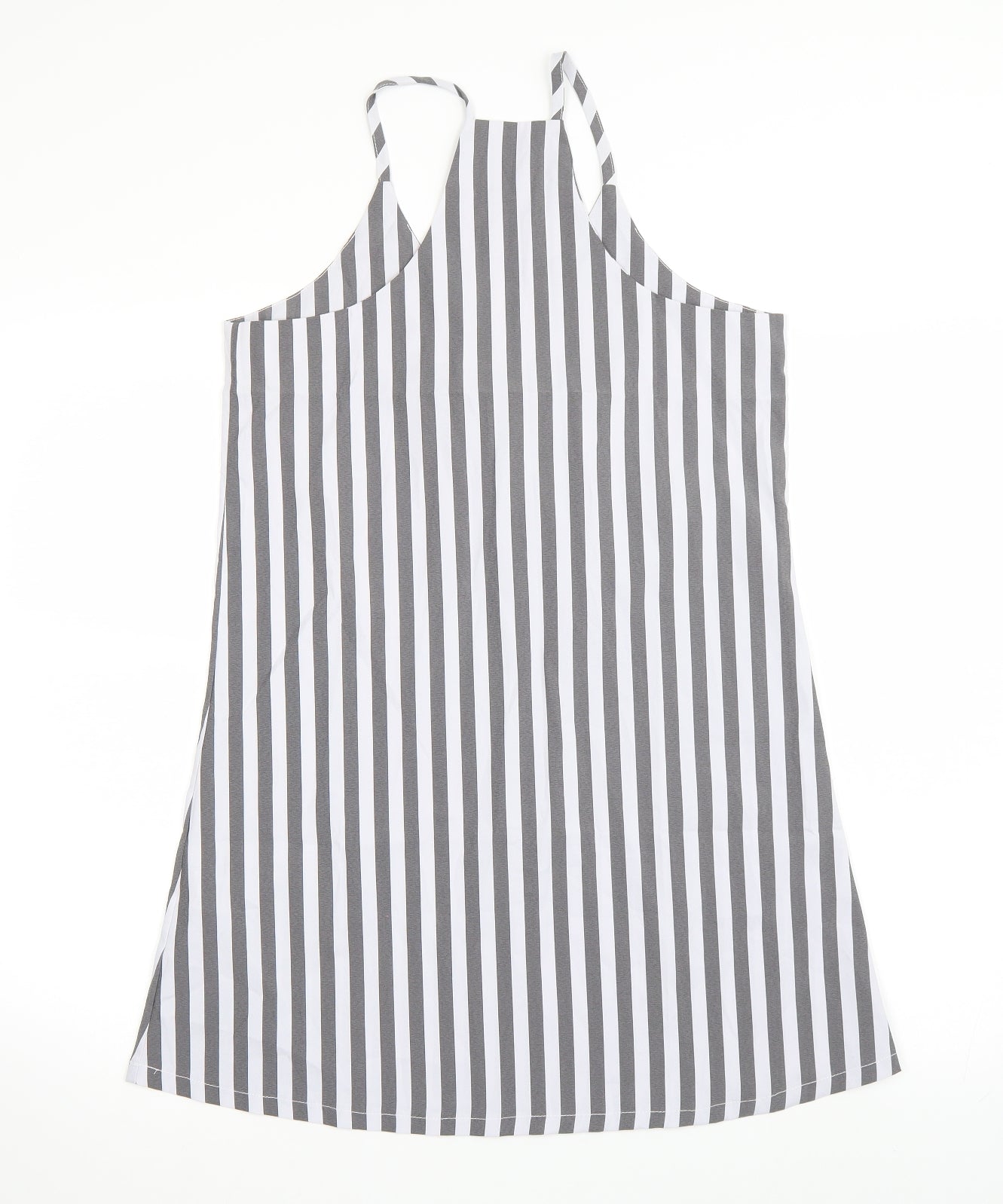 SheIn Womens Grey Striped  Tank Dress  Size S