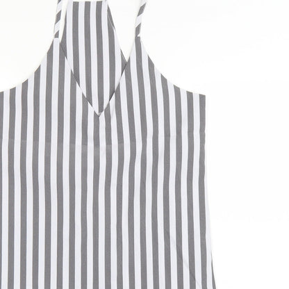 SheIn Womens Grey Striped  Tank Dress  Size S