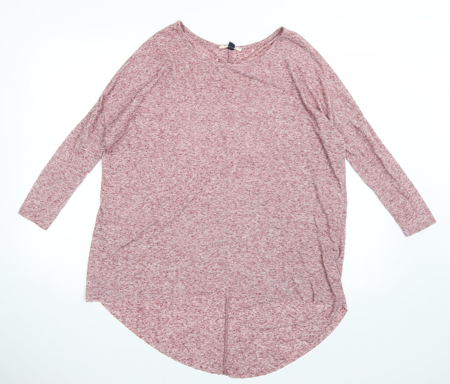 Womens UK Size 8 Blonde & Blonde Pink Basic T-Shirt