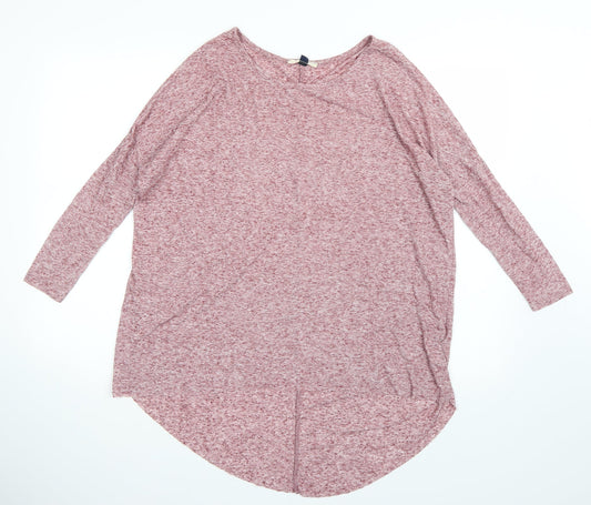 Blonde & Blonde  Womens Pink   Basic T-Shirt Size 8