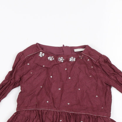 F&F Girls Purple   A-Line  Size 18-24 Months