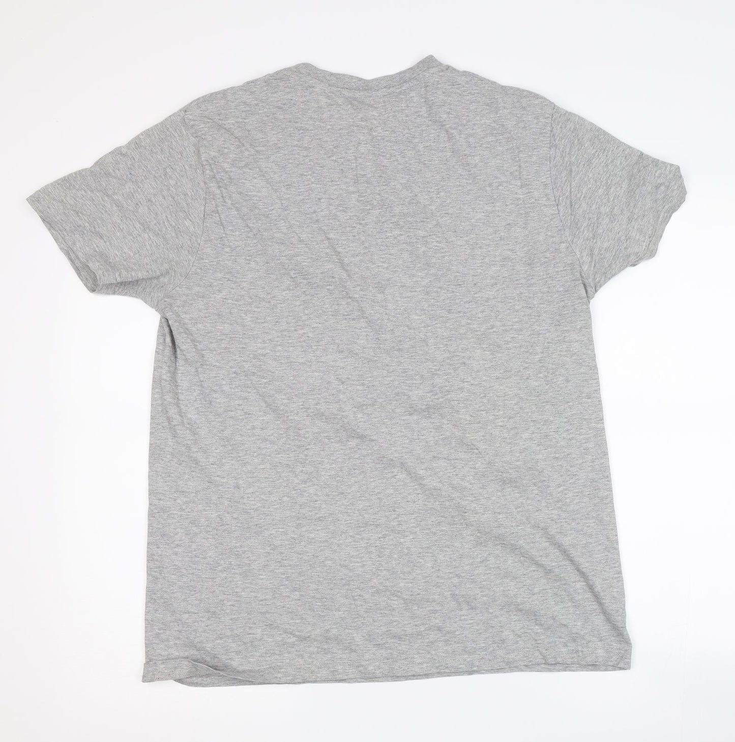 Womens UK Size L Chelsea peers Grey Basic T-Shirt