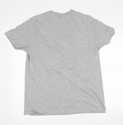 Womens UK Size L Chelsea peers Grey Basic T-Shirt