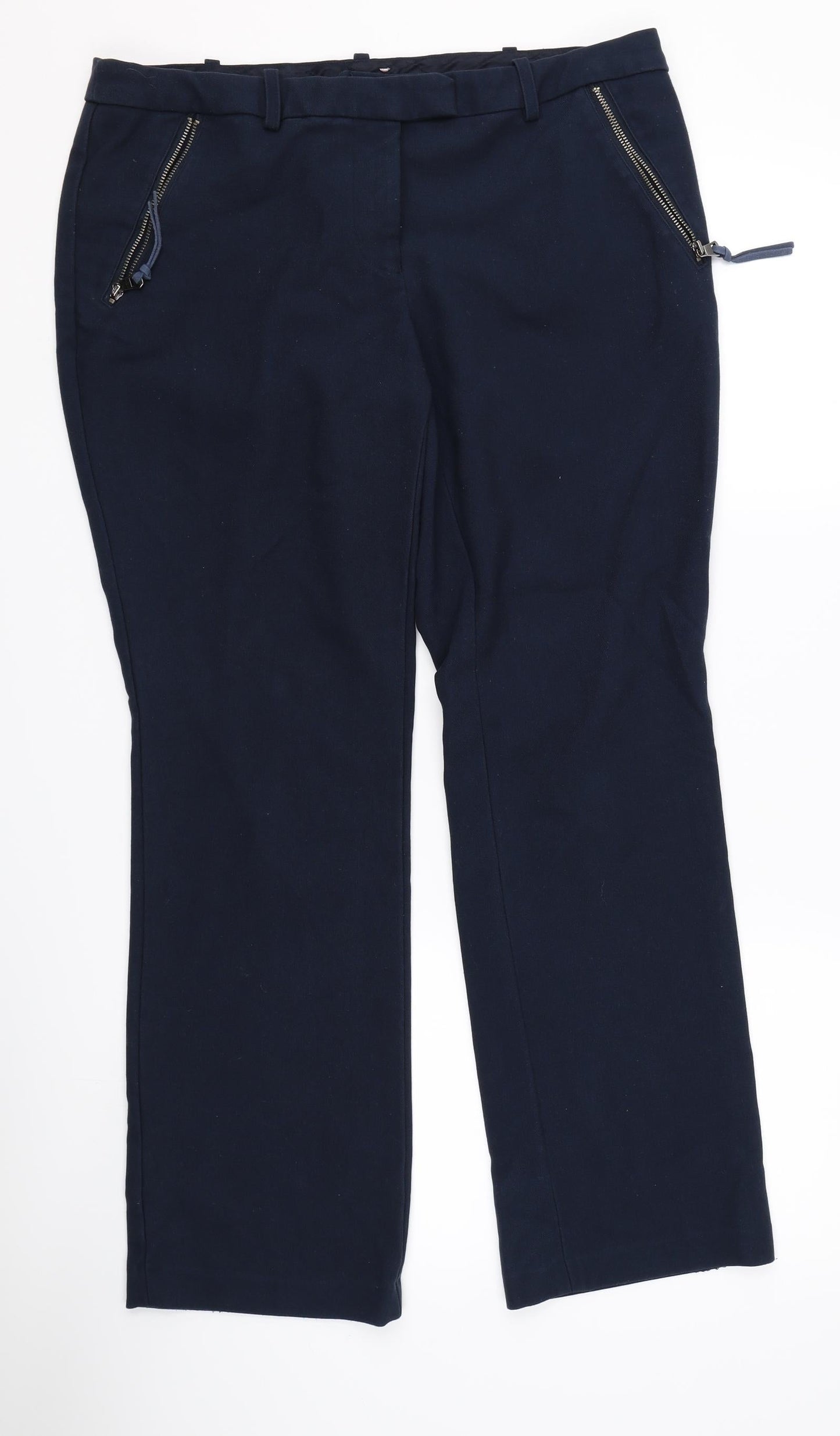 Womens UK Size 34 in NEXT Regular Fit  Blue Trousers