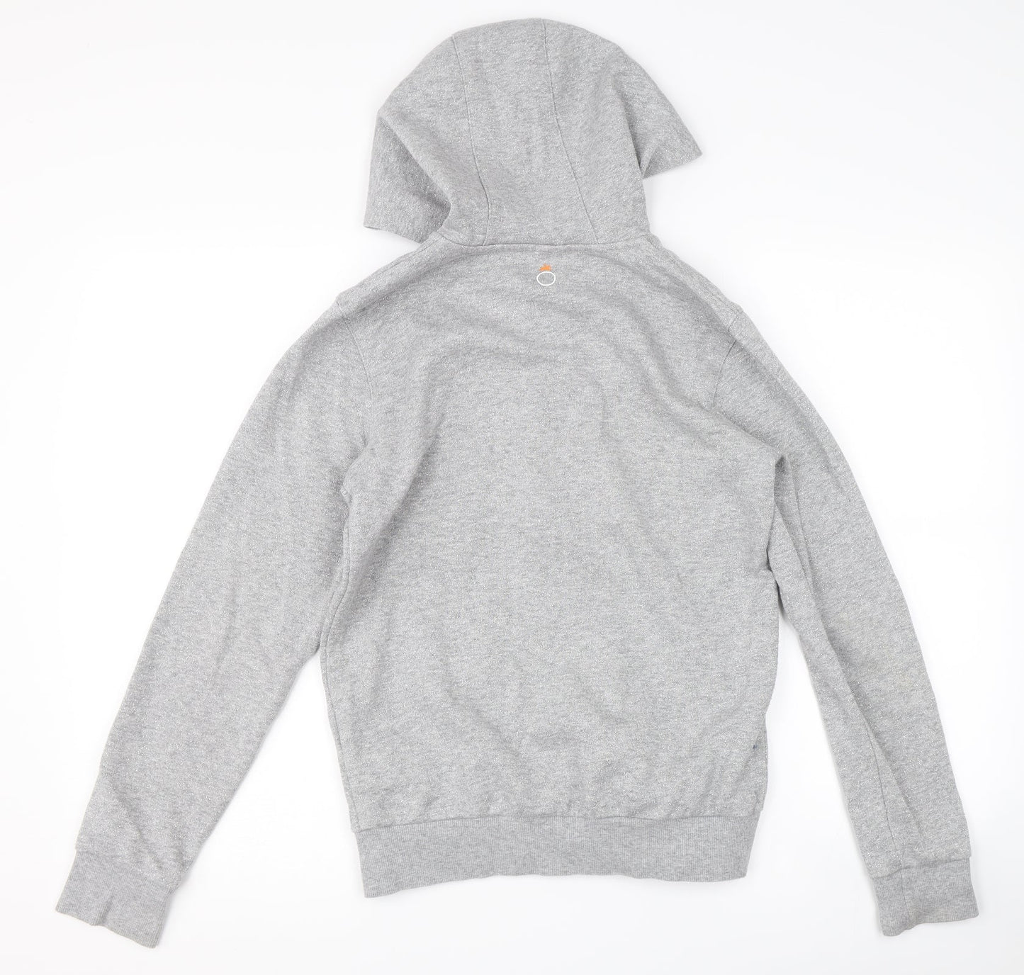 DECATHLON Girls Grey   Full Zip Hoodie Size 12-13 Years