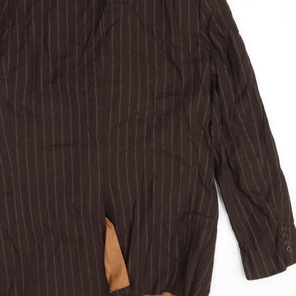 Mens UK Size L Preworn Regular Brown Suit Jacket
