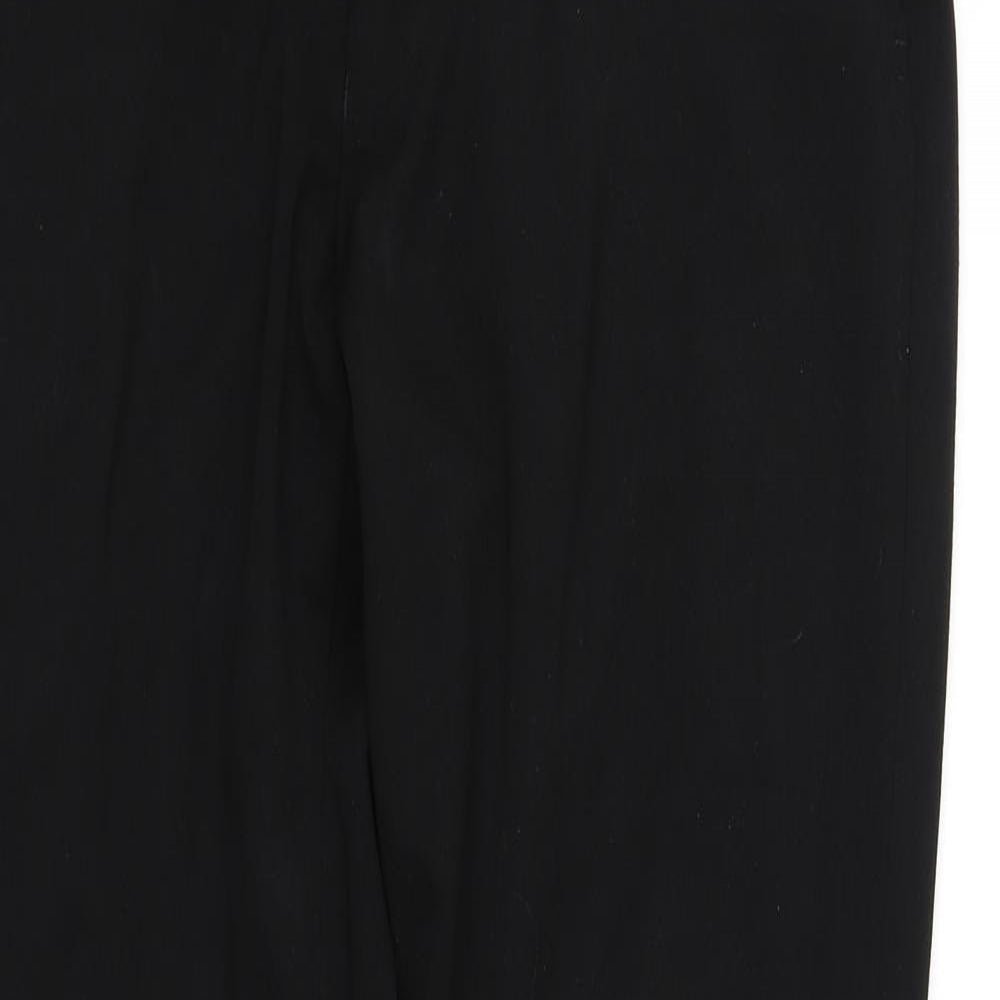 Womens UK Size 32 in St Bernard Regular Fit Dress Pants Black Trousers