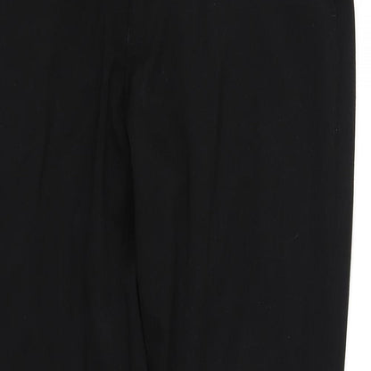 Womens UK Size 32 in St Bernard Regular Fit Dress Pants Black Trousers
