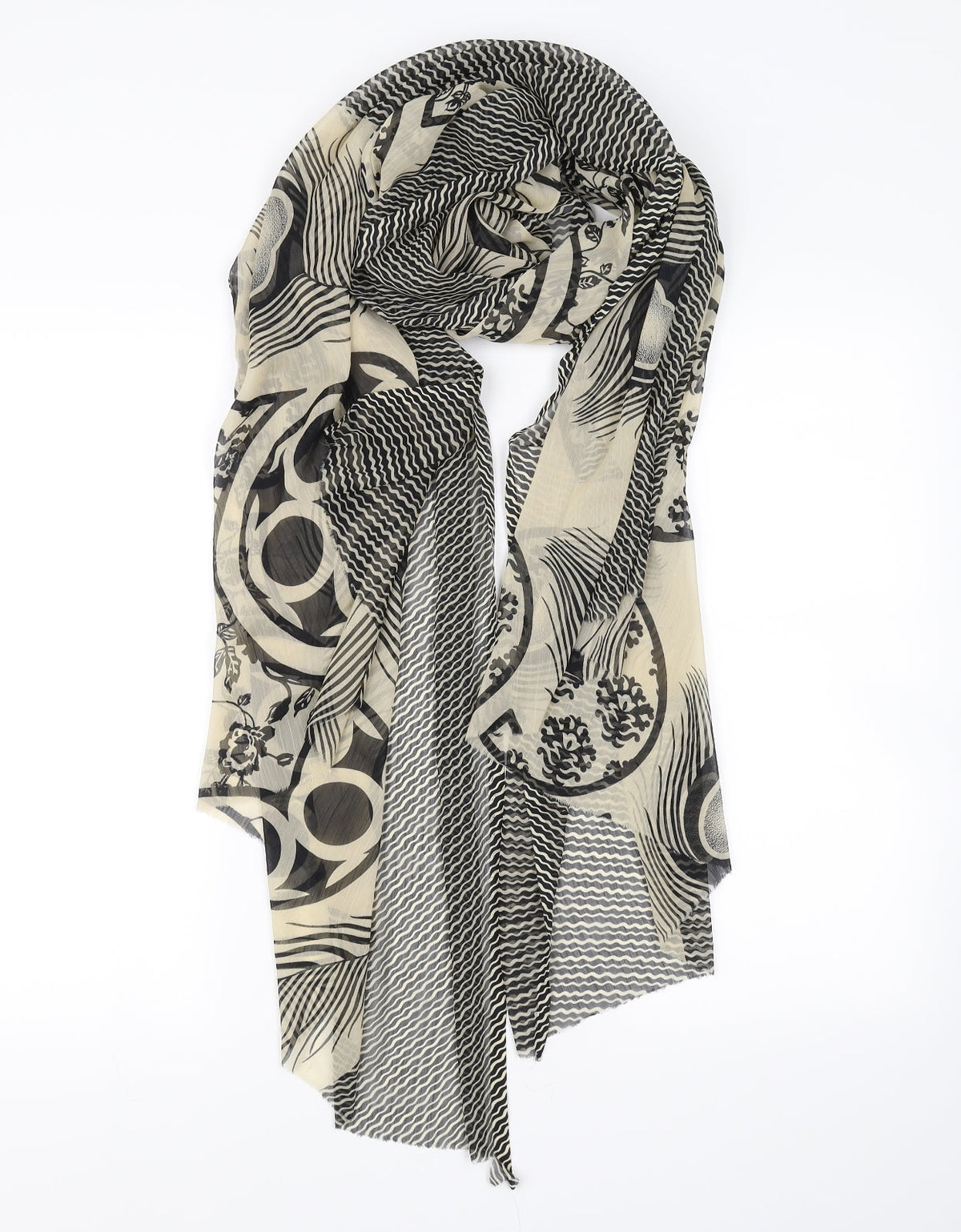 Preworn Womens Beige    Scarf