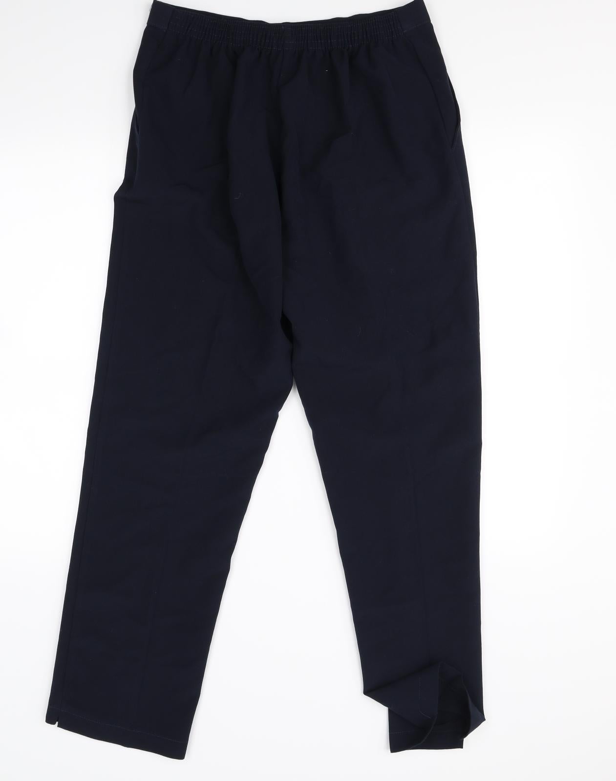 Womens UK Size 16 Preworn Regular Fit Dress Pants Blue Trousers