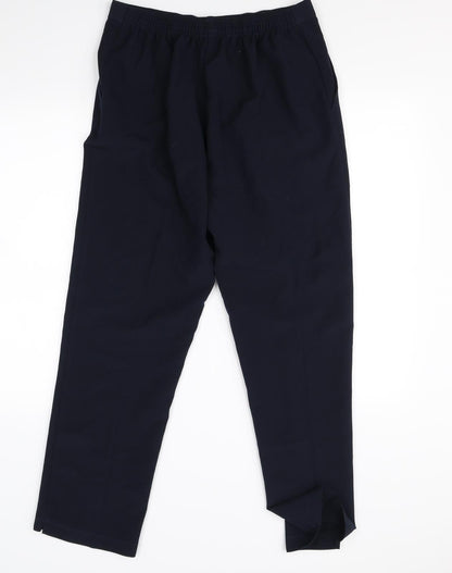 Womens UK Size 16 Preworn Regular Fit Dress Pants Blue Trousers