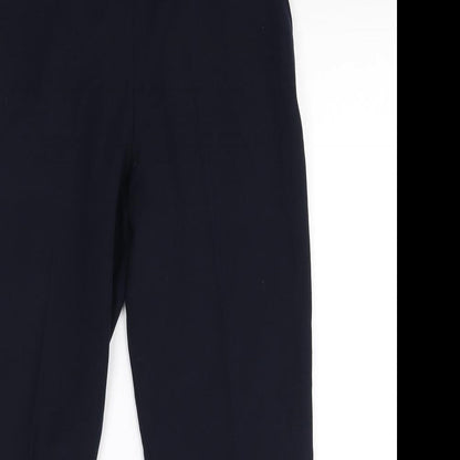 Womens UK Size 16 Preworn Regular Fit Dress Pants Blue Trousers