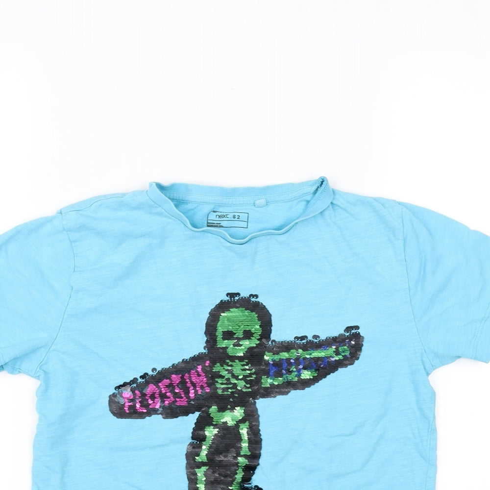 NEXT Boys Blue   Basic T-Shirt Size 8 Years