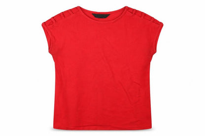 Womens UK Size 10 Lipsy Red Basic T-Shirt