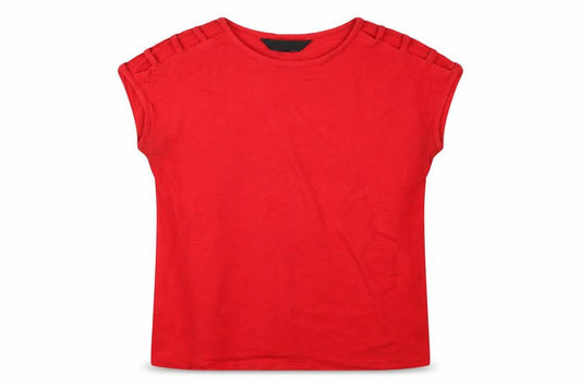 Womens UK Size 10 Lipsy Red Basic T-Shirt