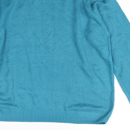 Isle Womens Green   Pullover Jumper Size M