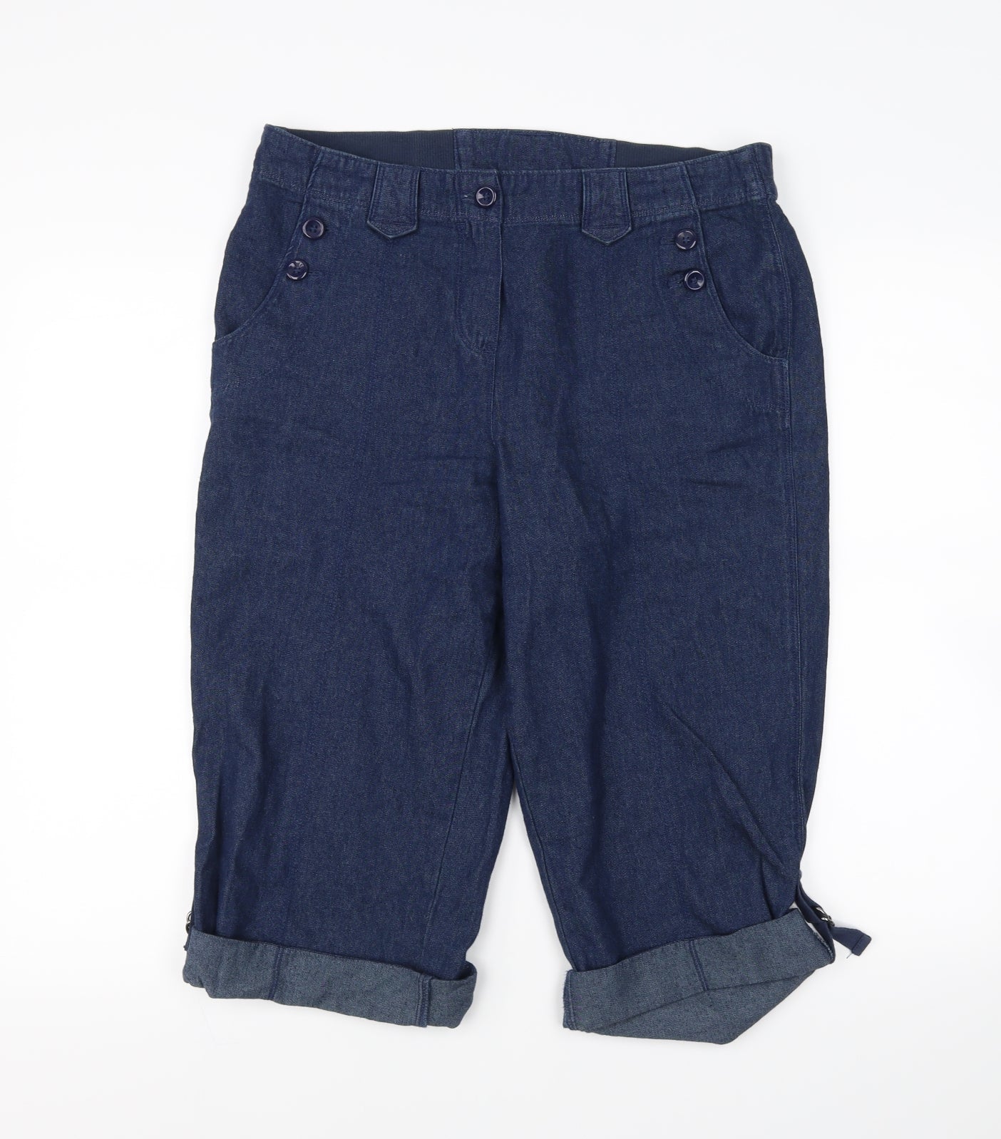 BHS Womens Blue   Cropped Jeans Size 12 L20 in