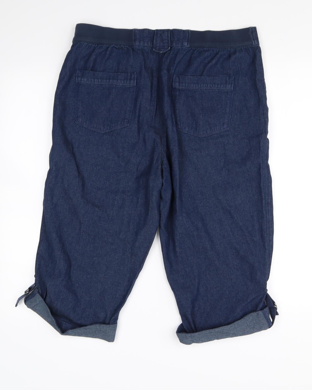 BHS Womens Blue   Cropped Jeans Size 12 L20 in