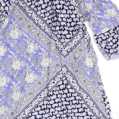 Style Womens Blue Floral  Shift  Size S