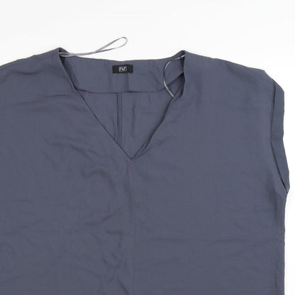 Womens UK Size 2 George Grey Tunic T-Shirt