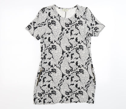 Papaya Womens Black Floral  Bodycon  Size 10