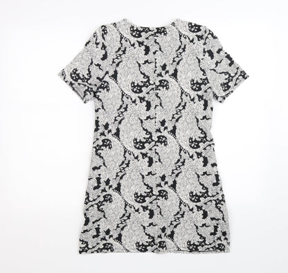 Papaya Womens Black Floral  Bodycon  Size 10