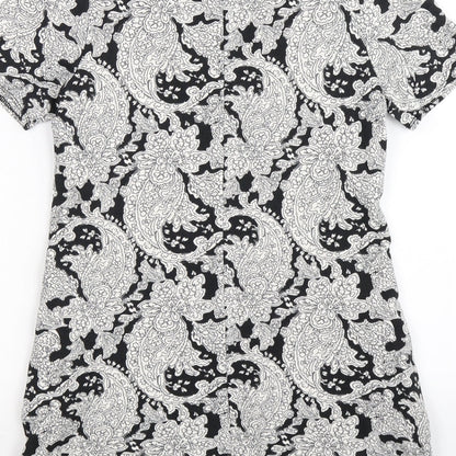 Papaya Womens Black Floral  Bodycon  Size 10