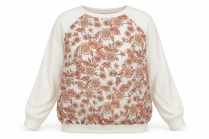 Dorothy Perkins Womens White Floral Knit Pullover Jumper Size 14  - chiffon front