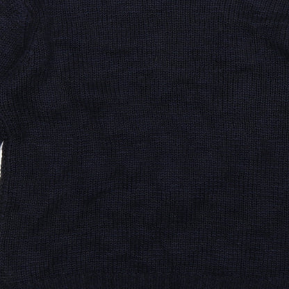 Forever 21 Womens Blue  Knit Pullover Jumper Size M  - tassel front