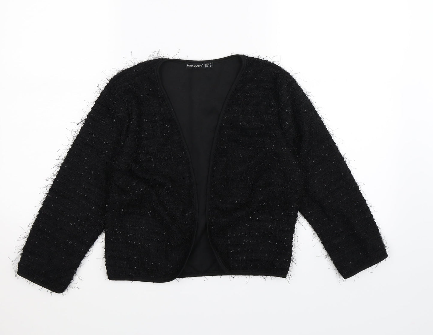 Atmosphere Womens Black  Knit Cardigan Jumper Size 12