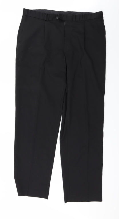 Preworn Mens Black   Trousers  Size 41 in L34 in - `