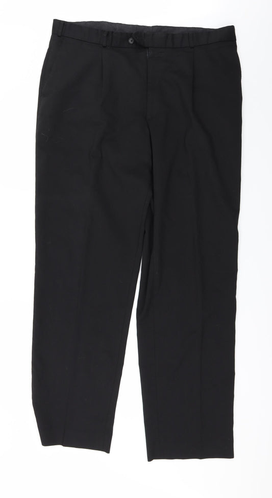 Preworn Mens Black   Trousers  Size 41 in L34 in - `