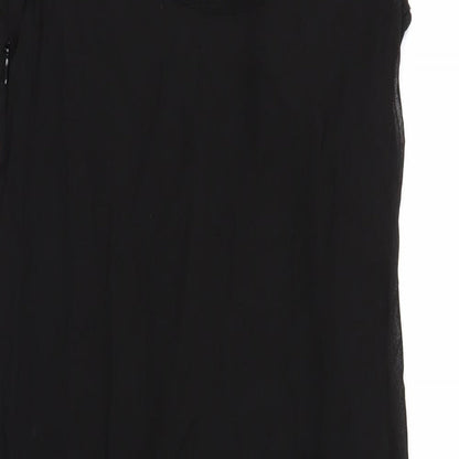 TD Womens Black Geometric  Shift  Size 10