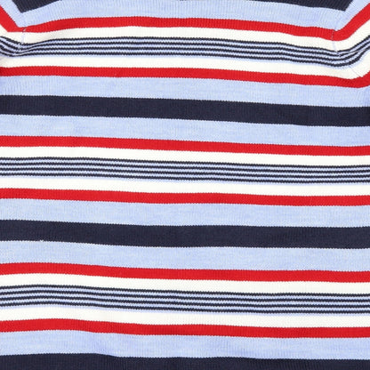 EWM Womens Blue Striped  Pullover Jumper Size M