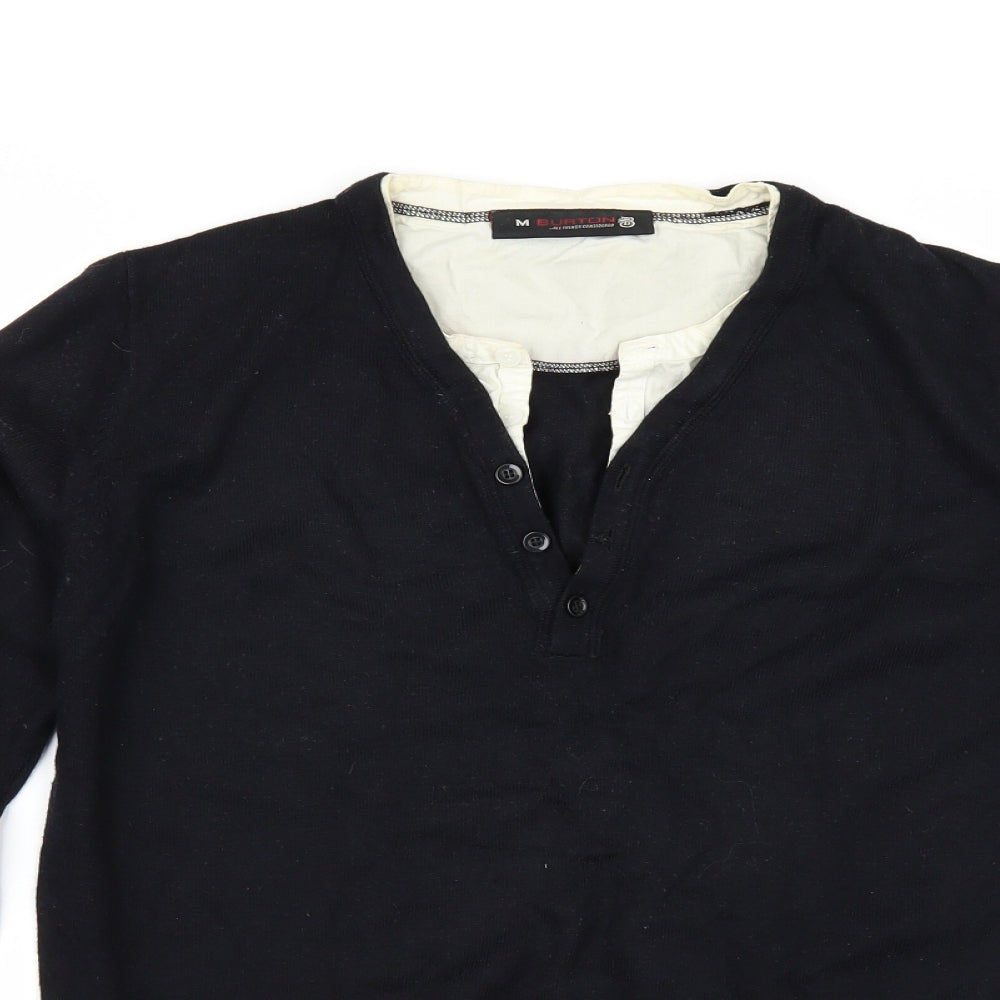 Burton Mens Black   Pullover Jumper Size M