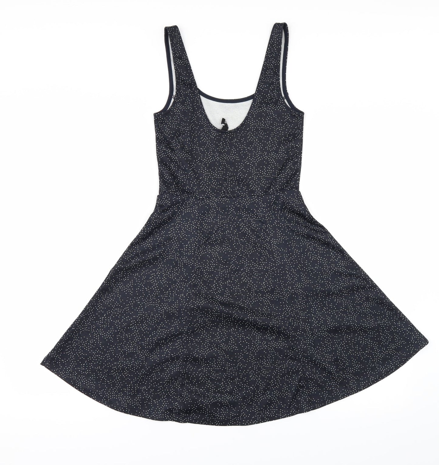 Divided by H&M Womens Blue Polka Dot  Skater Dress  Size 6