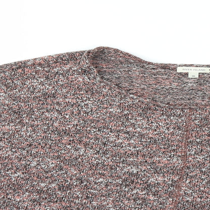 Womens UK Size 16 River Island Red Basic T-Shirt