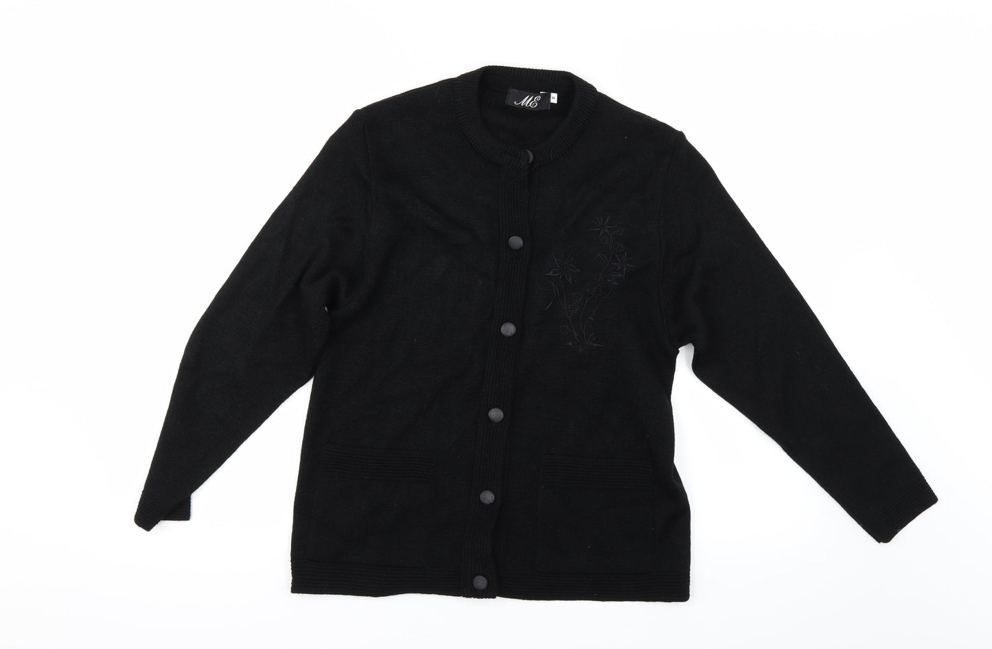ME Womens Black   Cardigan Jumper Size M