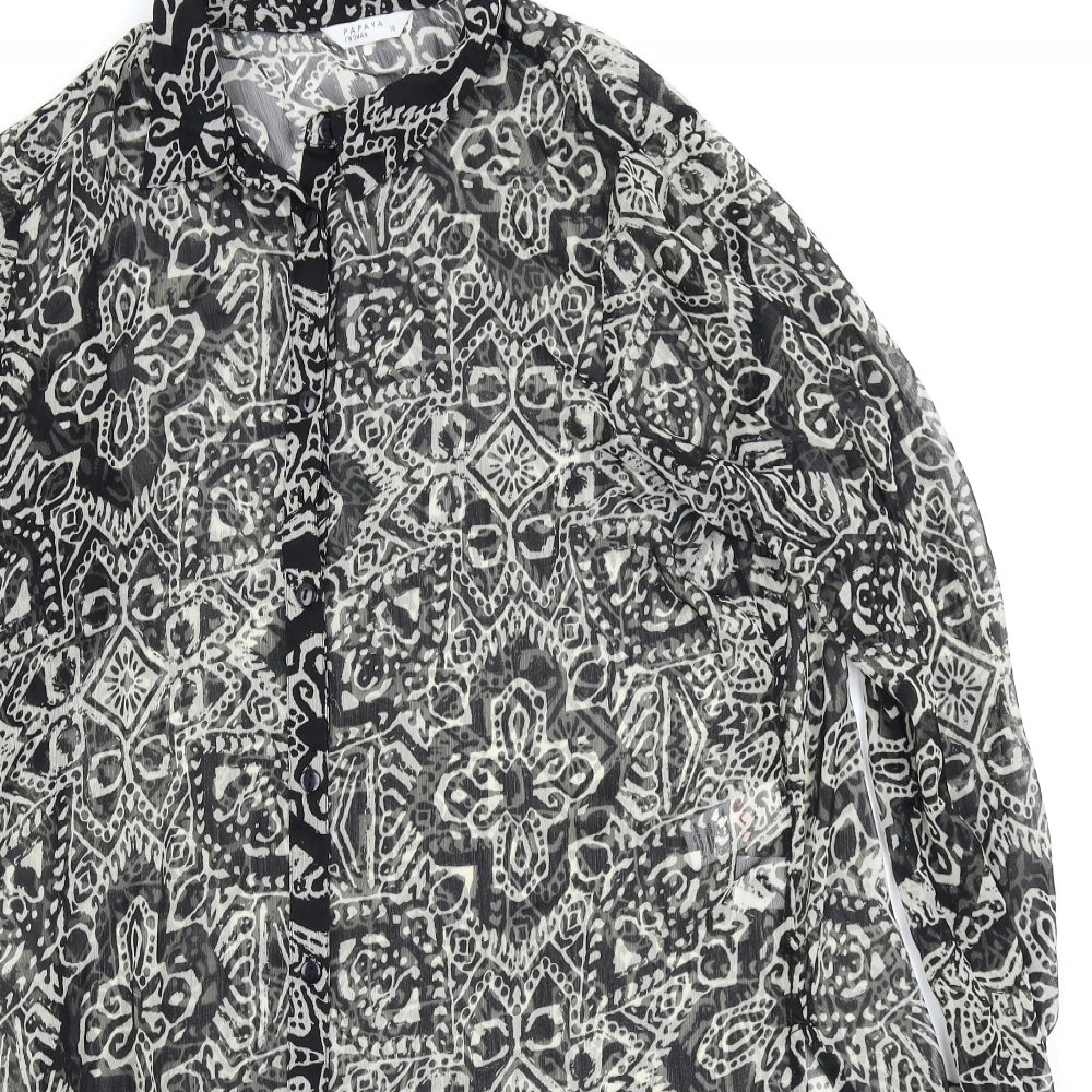 Papaya Womens Black   Fit & Flare  Size 14